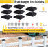 4x4 Post Caps Black(Actual 3.5" x 3.5"), 8 Pack Fence Post Caps with 16 Screws and Easy Installation, Sturdy Waterproof Plastic Deck Post Caps wit...