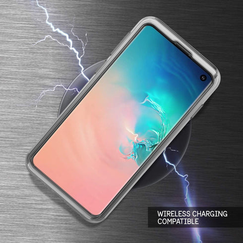 Pelican Voyager Phone Case for Samsung Galaxy S10 (Clear/Gray)...