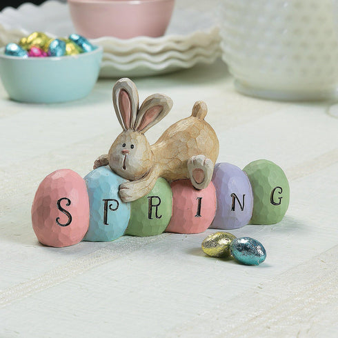 Fun Express Spring Bunny Tabletopper Easter Decorations - Hand Painted - Farmhouse Home Decor...