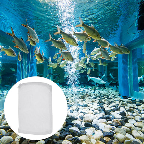 Fish Tank Media Mesh Filter Bag - 10 Pcs Aquarium Filter Bags High Flow Fine Mesh Net with Plastic Zipper for Fish Tank Bio Balls, Pelletized Carb...