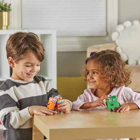 hand2mind Numberblock Four and The Terrible Twos, Cartoon Action Figure Set, Toy Figures, Play Figure Playsets, Small Figurines for Kids, Number T...