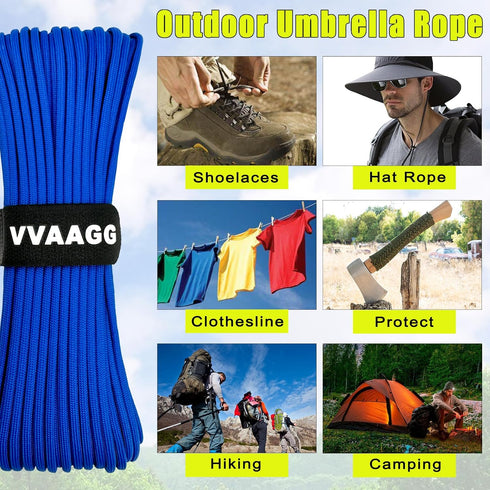 1000lb Utility Cord Rope, 4mm Heavy Duty 12 Strand Nylon Rope for Climbing Camping, Tent, Clothsline, Outdoor Hiking, Fishing, Marine Weatherproof...