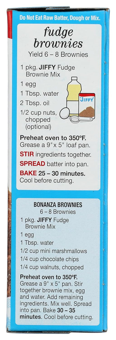 Fudge Brownie Mix - Delicious Brownie Mix, 8 oz,(Jiffy)...