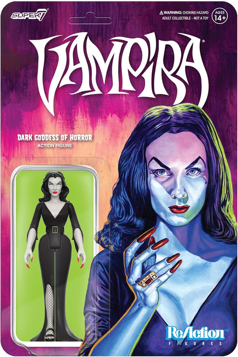 Super7 Vampira Dark Goddess of Horror - 3.75" Vampira Action Figure Classic Horror Collectibles and Retro Toys...