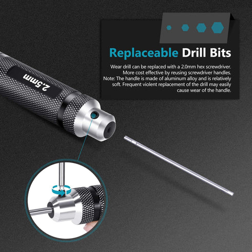 Neewer Lightweight Titanium Nitride Coating Hex Driver Wrench 4 Piece Set, Hex Screw driver Tools Kit Set for RC Helicopter (1.5mm/2mm/2.5mm/3.0mm...