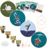 Embroidery Kit for Beginners with Animal Pattern and Instructions,4 Pack Cross Stitch Kits,2 Wooden Embroidery Hoops,Threads and Needles,Needlepoi...