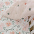 Crane Baby Soft Cotton Crib Mattress Sheet, Fitted Sheet for Cribs and Toddler Beds, Pink Floral, 28”w x 52”h x 9”d...