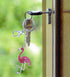 Aqua 79 Pink Flamingo Keychain - 3D Sparkling Crystal Rhinestone Flamingo Charm with Silver Clasp Key Ring, Cute Keychain Accessories for Handbags...