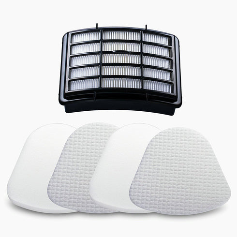 HEPA Filter + 2 Foam Flet Filter Kit for Shark Navigator Life Away XFF350 XHF350 NV350 NV351 NV352 NV355 NV356 NV356E NV357 NV360 NV370 NVLFT199 U...