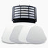 HEPA Filter + 2 Foam Flet Filter Kit for Shark Navigator Life Away XFF350 XHF350 NV350 NV351 NV352 NV355 NV356 NV356E NV357 NV360 NV370 NVLFT199 U...