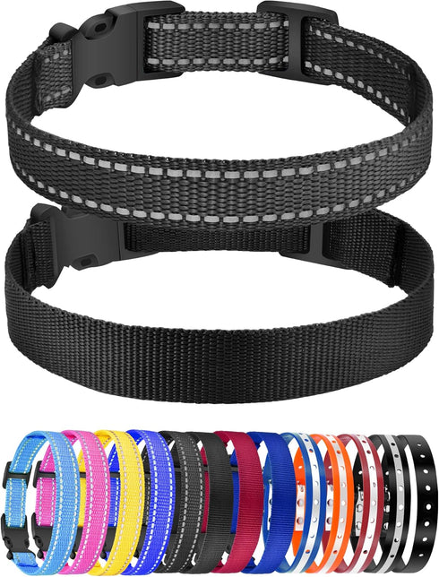 PetJoy 2-Pack Replacement Collar Strap for Bark Collar, Dog Replacement Collar for Shock Collar, E Collar Replacement Strap, Strong, Durable, Adju...