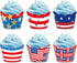 Attractive Patriotic Cupcake Liners Red, White And Blue Themed Party Decorations Baseball Events Beautiful Decorations For Independence Day Celebr...