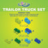 UNiPLAY Truck and Trailer Set, Building Block Truck for Cognitive Development, Motor Skills, Sensory Learning, Educational Toy for 3 Years Old and...