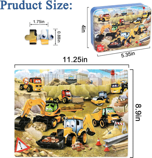 100 Piece puzzels for Kids Ages 4-8 8-10 3-5 jigsaws for Children Age 4 5 6 7 8 Jigsaw Puzzles for Children Kids Tollder Boys Grils Puzzle Constru...