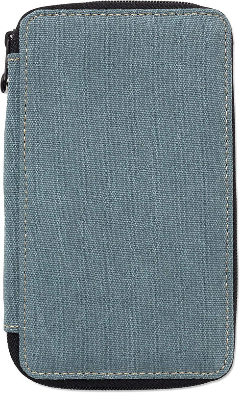 Speedball Art Products Canvas Storage Case for Pencils, Markers, Pens and Art Supplies, Holds Up To 24 Standard Pencils, Steel Blue...
