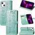 CCSmall for iPhone 14 Plus PU Leather Flip Wallet Case, Cat Dog Cartoon Cute Style with ID Card Holder Phone Cover Case for Apple iPhone 14 Plus M...