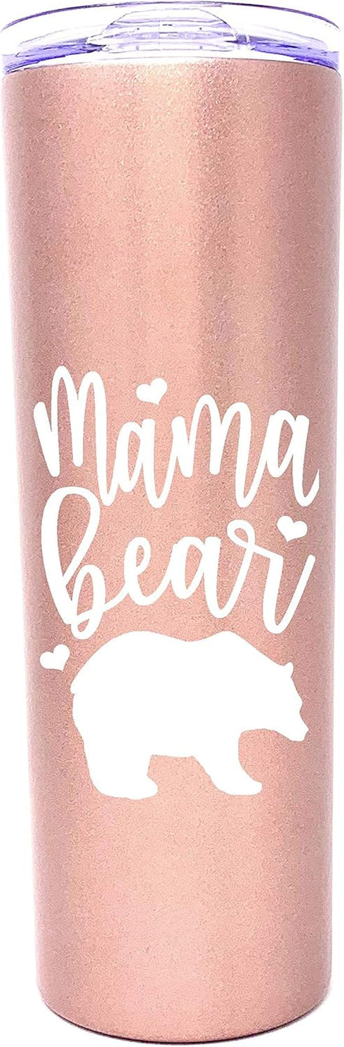Mom Gift Coffee Mug - Mama Bear Tumbler - Mom Cup - Cute Gifts for Mother, New Moms for Christmas, Birthday, Mother's Day...