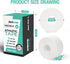 (3 Pack) White Athletic Sports Tape, Very Strong Easy Tear No Sticky Residue Tape for Athlete & Sport Trainers & First Aid Injury Wrap,Suitable fo...
