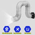 8" Duct Connector Flange?Duct Collar Dryer Vent Connector for HVAC Duct Vent Adapters,Black...