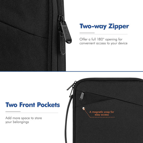 MoKo 9-11 Inch Tablet Sleeve Carrying Case with Handle, Padded Protective Travel Bag for New iPad Air/Pro 11 inch 2024, iPad 10th Gen 10.9, iPad A...