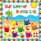 57 Pcs Summer Bulletin Board Decorations Set Our Summer Bucket List Classroom Decor Hawaii Sun Beach Bucket Paper Cutouts with Borders for Home Sc...