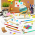 RAYNAG 32 Pieces Art Cake Topper Paint Cake Decorations Art Birthday Party Decorations Paint Party Supplies Paint Splatter Party Supplies for Chil...