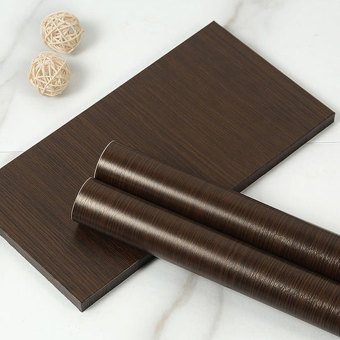 15.8" x 118" Walnut Wood Peel and Stick Wallpaper Self-Adhesive, Removable, Waterproof Ideal for Kitchen, Countertops, Cabinets, Shelves. Easy to ...