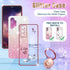 Likiyami (3in1 for Samsung Galaxy A32 5G Case for Women Girls Glitter Girly Cute Bling Flowers Phone Cases with Ring Stand Unique Design Sparkle F...