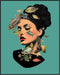 Posterizer 1 pcs-fishes and a vintage woman collage-Art for Animal Lovers-Retro Art-Gift for Art Lovers- UNFRAMED Wall Art...