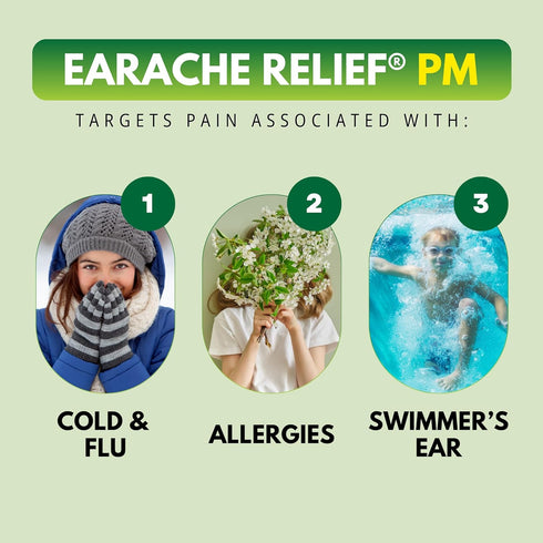 Homeopathic EarAche Relief PM Ear Drops - Nighttime Formula (0.33 Fl. Oz.)...