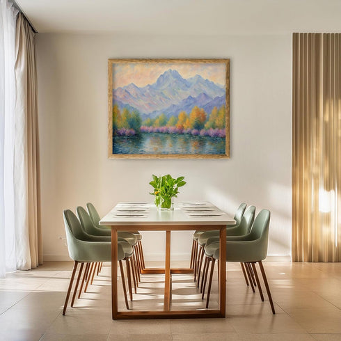 Posterizer 1 pcs- mountains and trees beautiful landscape nature 3-Landscape & Nature Art-Floral Botanical Art- Decor for Home & Office- unframed ...