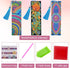 3 Pieces DIY 5d Diamond Painting Beaded Bookmark Leather Tassel Rhinestone Bookmark for DIY Art Craft Student Adult Beginner Valentine Graduation ...
