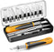 MulWark Exacto Knife Set | Craft Knife Kit | 16pc Precision Craft Hobby Kit with Razor Sharp Knives for Wood, Crafting, Leather, Scrapbooking & Mo...