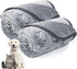Fleece Blanket for Small Medium Dogs - Washable Puppy Blanket with Cute Paw Print for Bed Couch Protection...