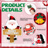 36 Pieces Christmas Magnets Merry Christmas Refrigerator Magnetic Santa Claus Fridge Magnet Stickers Happy Holiday Decoration for Car Mailbox Lock...