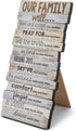 Lighthouse Christian Products Our Family Will Love One Another Rustic Stacked Pallet 5 x 10 Wood Plaque...