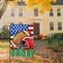 Fall Football Decorative Garden Flag, Autumn America Sports Game Day Yard Outside Home Decorations, Stars Stripes Seasonal Burlap Outdoor Small De...