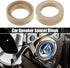 uxcell 4 Pcs Universal 1 Inch Speaker Subwoofer Mounting Spacer Rings Solid Wood Beige...