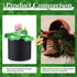 8 Pcs Plant Pots for Pond Plant Baskets Heavy Duty Fabric Pots Black Nonwoven Fabric Plant Pot Breathe Reusable Grow Pots for Pond, Garden, Aquati...