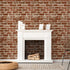 Rustic Red Brick Wallpaper Peel and Stick,Removable Brick Wallpaper,Self Adhesive Vinyl Wallpaper for Fireplace Backdrop, Laundry Room Wall Decor ...