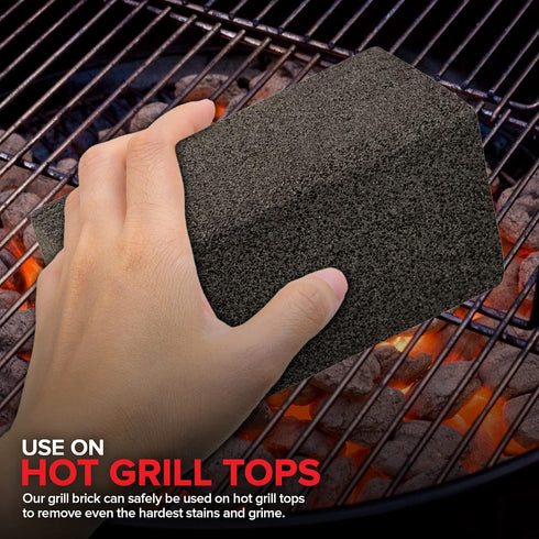 Stock Your Home Grill Cleaning Brick, Griddle Block Cleaner, Heavy Duty Pumice Stone for BBQ Flat Top, Scrubbing Tools/Bricks, (1 Pack)...