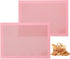 Perforated Baking Mats, 2 PCS Pink Eclair Silicone Mat for Half Sheet, Non-Stick Reusable Oven Liners for Making Bread/Pizza/Pastry/Cookie 11 5/8"...