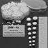YAKA 3000PCS 1 Box 7Sizes 2.5/3/4/5/6/8/10mm Flat Back Half Round Pearl Cabochon Bead Loose Beads Gem for Nail Craft Scrapbook DIY Decoration (Whi...