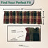 Park Designs Farmhouse Kitchen Valances for Windows - Plaid Pine Cone | Fall Decor Window Valance Curtain | Plaid Curtain Windows | 72"x14"...