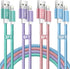 Souina iPhone Charger Cord,4-Pack?3FT/6FT/6FT/10FT? MFi Certified Lightning Cable Fast Charging Cord Nylon Braided iPhone Charging Cable Compatibl...