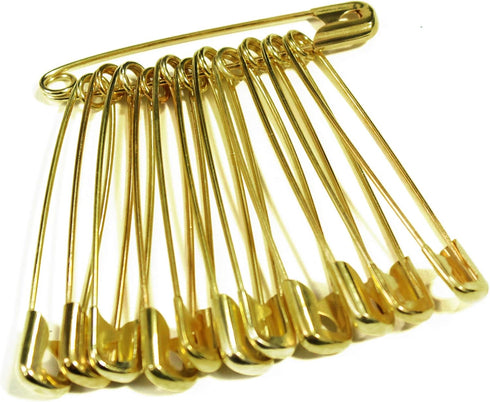 Gold Plated Safety Pins for Home Office Use Art Craft Sewing Jewelry Making (38mm - 240pcs)...