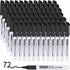 Fine Tip Dry Erase Markers - 72 Pack Black Whiteboard Erasable Markers Bulk for Kids Adults, Ideal for Classroom School Office Home Use on White B...