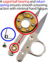 Ultima 4.5” Thread Nippers – Hot Forged Precision Thread Snips, Embroidery Snipper & Seam Cutter (Single Pack)...
