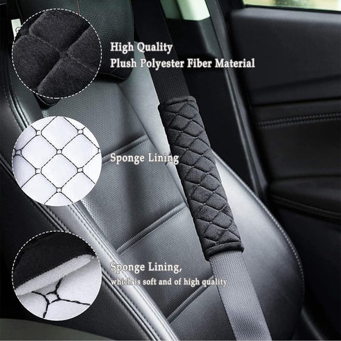 NEPAK 6 Pack Car Seat Strap Pads,Universal Car Seat Belt Pads Cover,Seat Belt Shoulder Strap Covers Harness Pad for Car/Bag,Protect Your Neck and ...