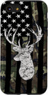 Deer Hunting Camouflage American Flag Whitetail Buck USA Case for iPhone SE (2020) / 7 / 8...